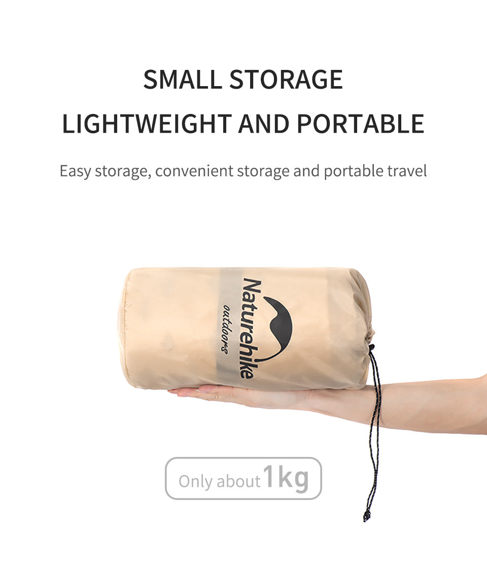 Q002露營自動充氣床墊(連枕頭) - 藍色